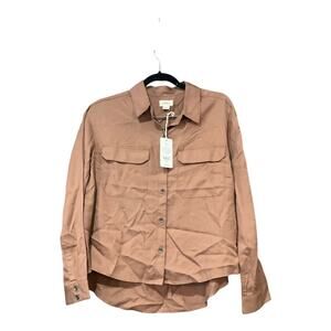 Upwest Top Women Small Tan Brown NWT